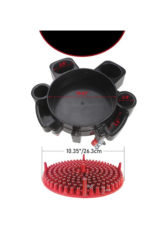 LAMAY Bucket Dolly,1 Set Removable Car Wash Bucket Dolly with Car Wash Bucket Insert,Rolling Bucket Dolly with Heavy Duty 360 Degree Wheel Swivel Casters,for Car Washing Detailing Smoother Ma - Image 2